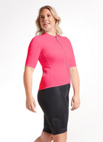 Women's Essentials TEAM Jersey - Neon Pink